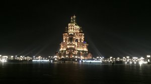 Главный Храм  Вооруженных Сил МО России. Храм Воскресения Христова Вечерняя служба в Храме