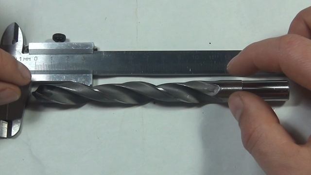 Сверло по металлу цх ф14.0 мм Р6М5 с проточенным хвостовиком 13 мм