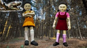 КУКЛЫ ИЗ ИГРЫ В КАЛЬМАРА преследуют нас! БОМБОРДИНО КРОКОДИЛО помог нам спастись