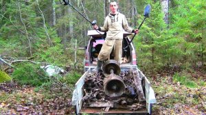 Зачистил стан бригады лесорубов 1940-1950г! Порыбачил с металлоискателем в реке улов меня удивил!