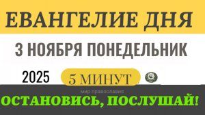 3 ноября  Евангелие дня  толкованием #евангелие (5 минут)