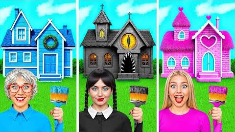 Домики Одного Цвета Челлендж | Сумасшедший Челлендж от Candy DO