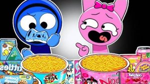 Джевин против Пинки в мини-маркете "Мукбанг" _ Анимация Спрунки в суперсемейке