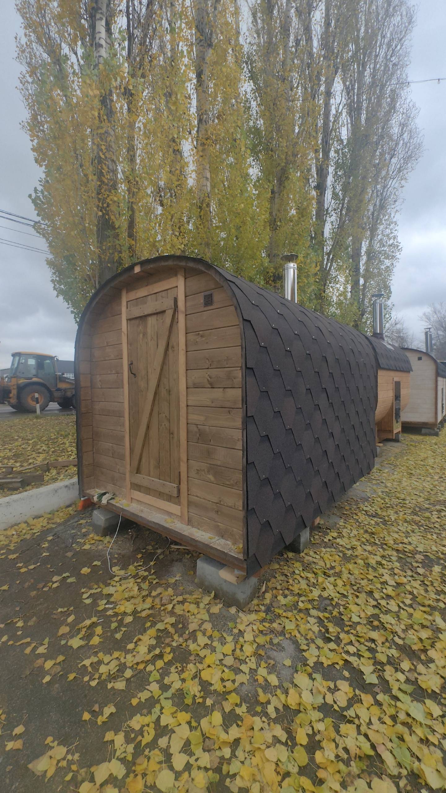 Баня Сундук 3х2 торцевая, полная кровля - производство Govoroff смотреть онлайн