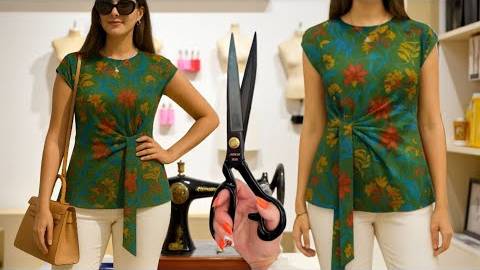 ✂️ Моделирование блузки So Easy Method 👇 Размер S - 5XL смотреть онлайн