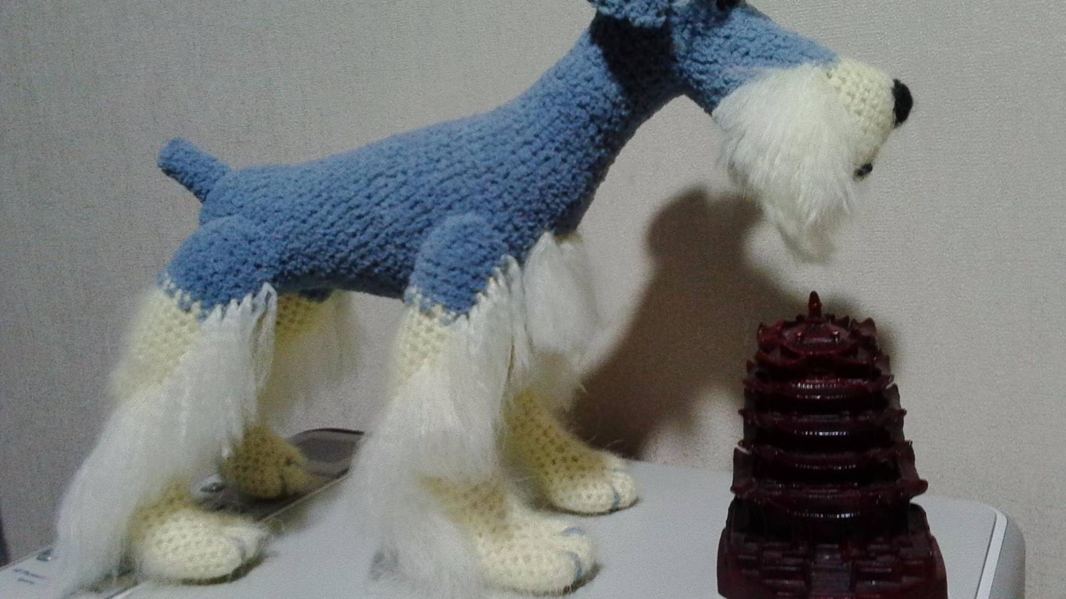 Великолепный пес цвергшнауцер,ч.3.  Magnificent Dog Miniature Schnauzer, р.3. Amigurumi. Crochet.