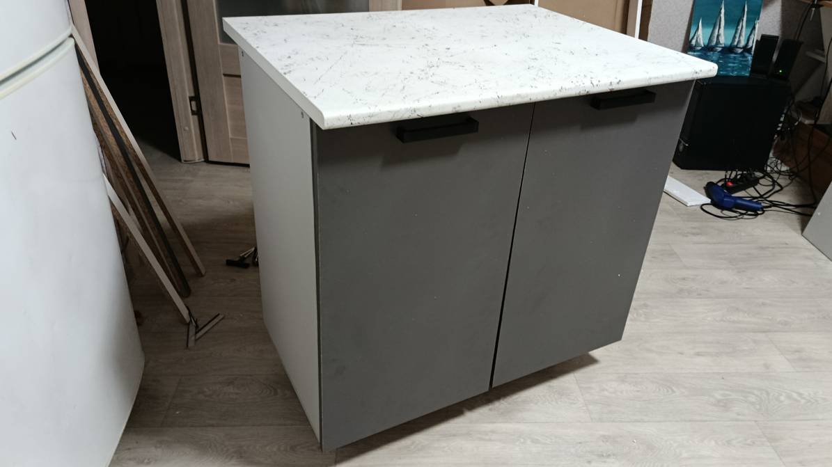 Как я сама стол кухонный собирала