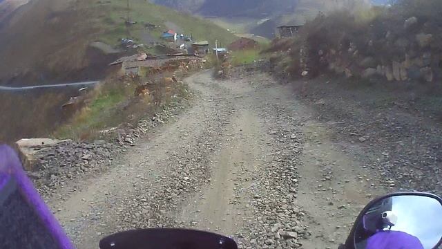 ЗА тридевятьземель на мотоцикле через перевал Саварафцаг Северная Осетия ,