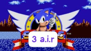 Соник 3 аир но уровни из Соник 1 2 часть