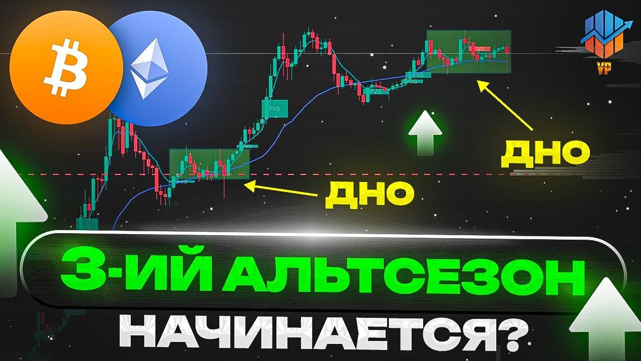🔥 ТРЕТИЙ АЛЬТСЕЗОН НАЧИНАЕТСЯ ?| Hash Ribbons, Логарифмическая Регрессия ETH, BTC и Альткоины смотреть онлайн