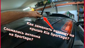 Сломалась антенна на Sportage?Как заменить антенну на крыше Kia Sportage?