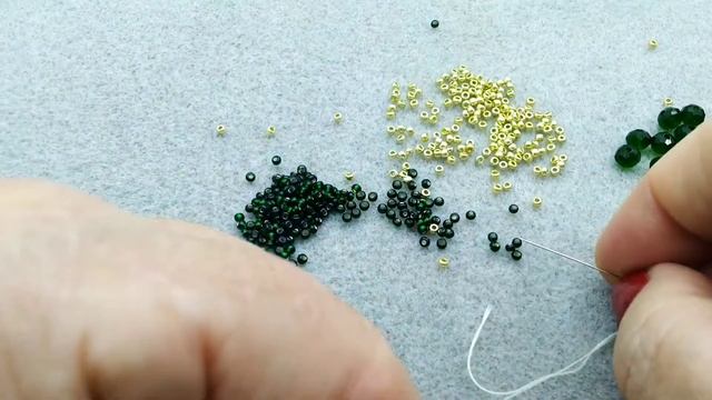 💜Колье из бисера и бусин рондель 🦋 смотреть онлайн