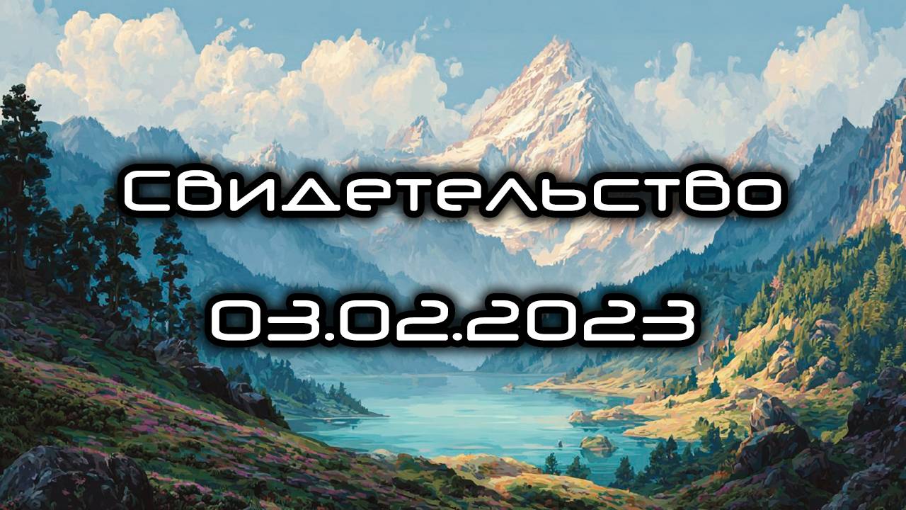 Свидетельство 03.02.2023 смотреть онлайн