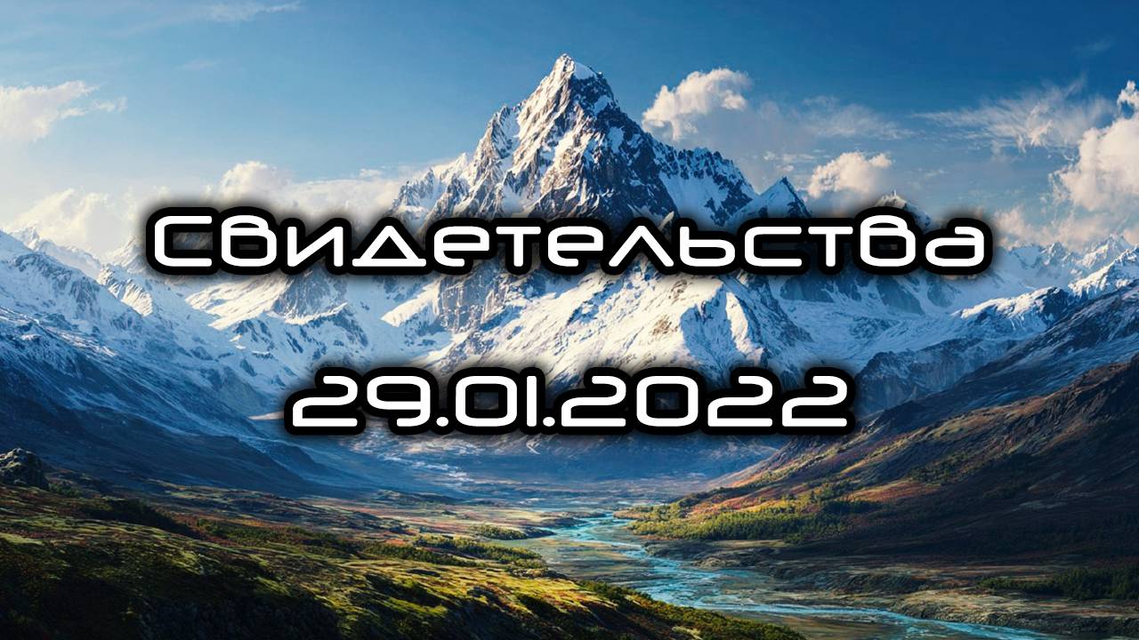Свидетельства 29.01.2022 смотреть онлайн