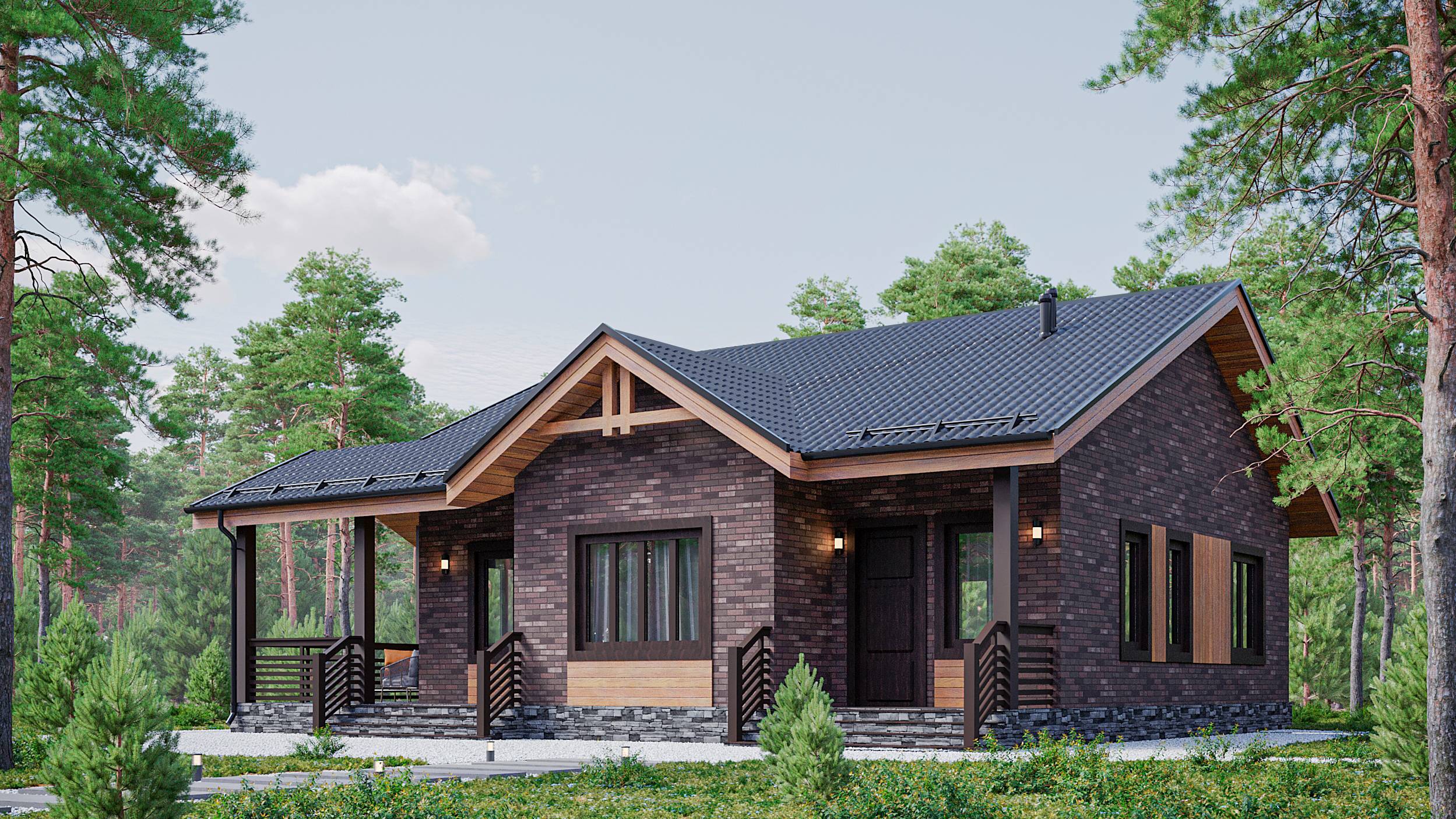 Каркасный дом "Капелла" 10*10 - облет