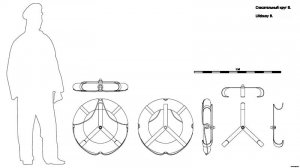 Спасательный круг B. Чертёж. lifebuoy B. Drawings.