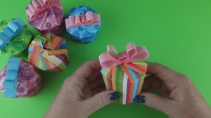 Упаковка для подарка из стаканчика! Коробочка из бумажного стаканчика! Поделки своими руками!