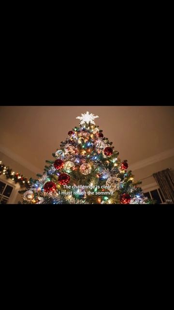 POV: Кот впервые видит Рождественскую Елку 🎄 (Миссия: Забраться) | Cat vs Christmas Tree #shorts