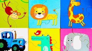 Пазл 🧩 животные для детей и малышей | Видео для детей | Ютюбик kids ❤️