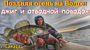 ЛОВЛЯ СУДАКА И БЕРША ПОЗДНЕЙ ОСЕНЬЮ НА ВОЛГЕ/ РЫБАЛКА НА СПИННИНГ/ ОТВОДНОЙ ПОВОДОК И ДЖИГ/ Г.САМАРА