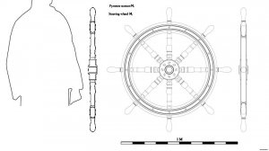 Рулевое колесо M. Чертёж. Steering wheel M. Drawings.