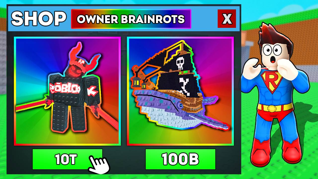 купил всех НОВЫХ БРЕЙНРОТОВ В owner shop УКРАДИ БРЭЙНРОТ! Steal a Brainrot смотреть онлайн
