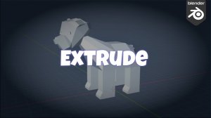 Экструдирование | Инструменты Blender. Урок 3