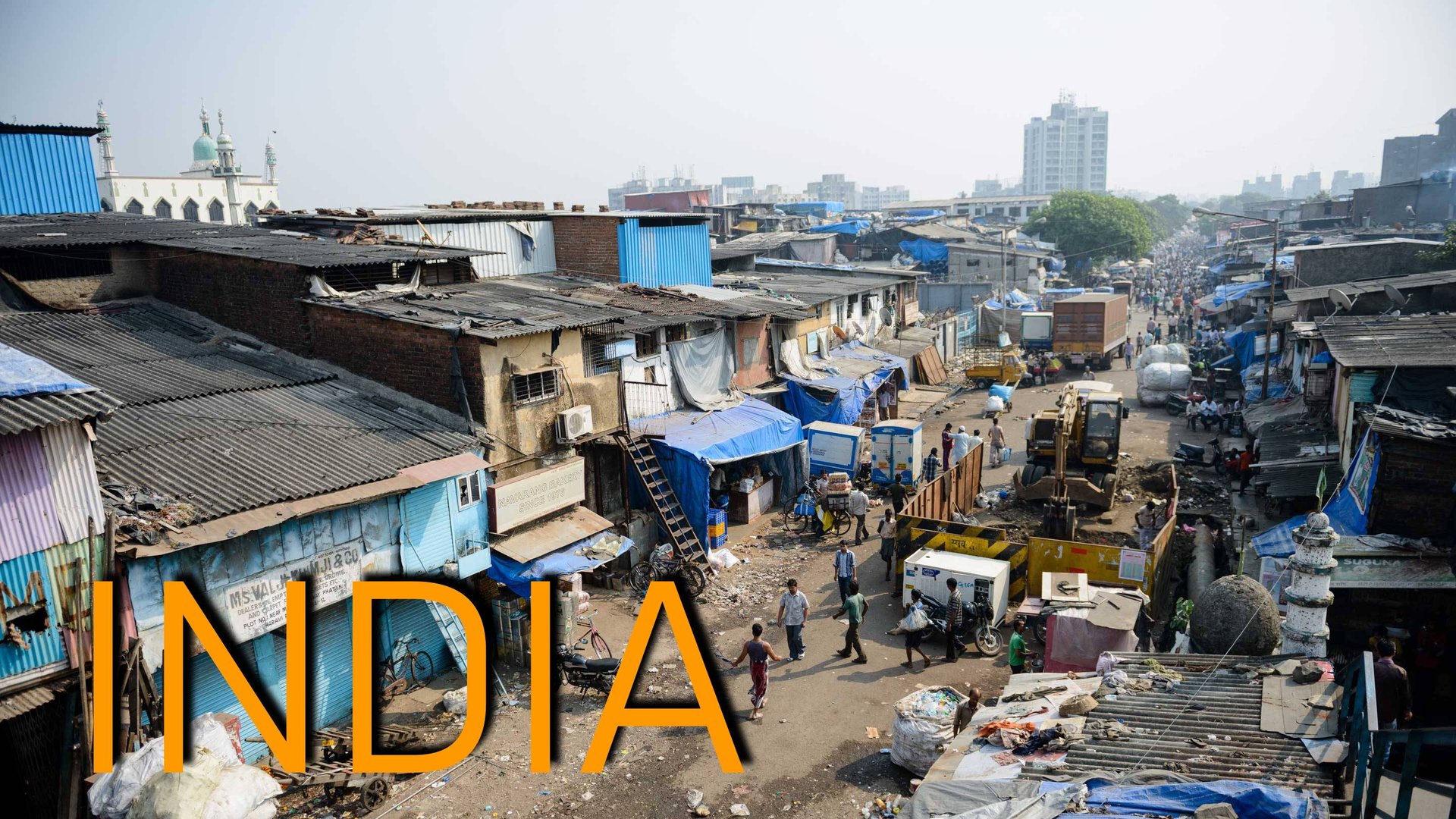 Индия. Мумбай. Прогулка по скрытым трущобам. Настоящая местная жизнь в Мумбаи, 4K.