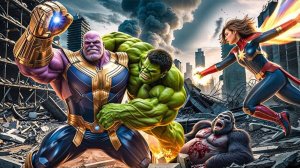 Кинг-Конг и Халк против Таноса: Спасение Супергёрл