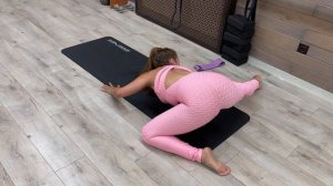 yoga twisting pose   flexible contortion   gymnastic folds for body flexibilite