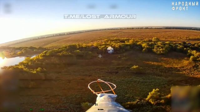 Контроль 'КВН' нанесения удара БПЛА 'Ланцет' по артпозиции Всу в районе н.п. Шестеровка 💥🇷🇺👊 смотреть онлайн