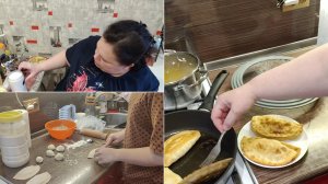 Раннее утро. Суп на выходные. Израсходовали остатки фарша и теста.Вкусные чебуреки. Утро другого дня