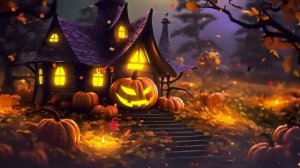 Autumn Haunted Village Halloween Ambience with Relaxing Spooky Sounds Halloween Music