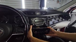 Как снять штатную магнитолу Ниссан Кашкай, Икстрейл 2013 2014 2015 2016 2017 2018 2019 2020 2021