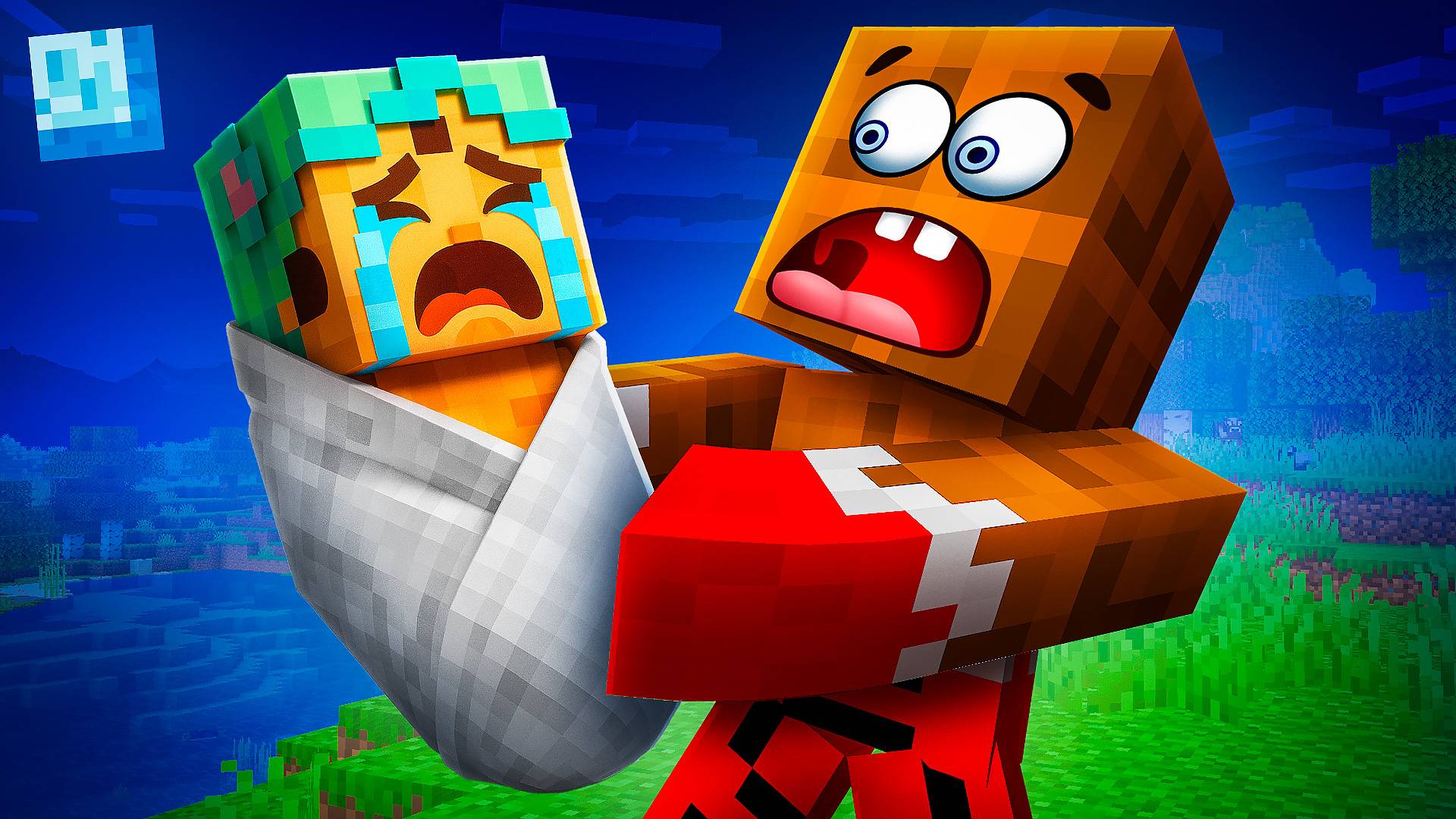 😂 ЛЁНЯ СТАЛ ПАПОЙ НЕПОСЛУШНОГО РЕБЁНКА!🍼 МАЙНКРАФТ смотреть онлайн