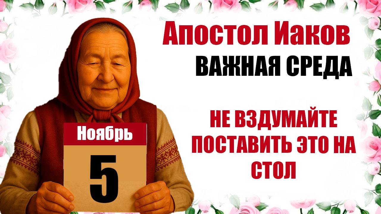 5 ноября праздник апостол Иаков, народные приметы, праздник сегодня в России, традиции, церковный смотреть онлайн