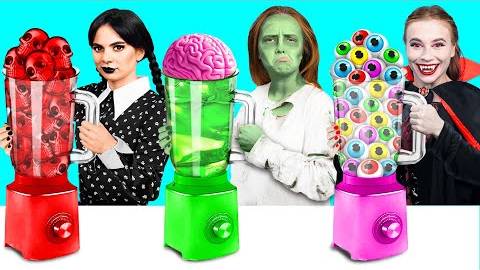 Кулинарный Челлендж_ Уэнсдей vs Вампир vs Зомби | Смешные Cитуации от TeamTeen Challenge смотреть онлайн