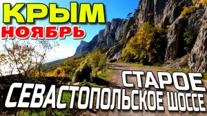 КРЫМ. СТАРОЕ ШОССЕ. ОБАЛДЕННЫЕ ВИДЫ. ИЗ АЛУПКИ ДО БАЙДАР. НОЯБРЬ.  #крым