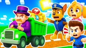 КАК СКАЙ и ГОНЩИКУ ДОГНАТЬ МЭРА ХАМДИНГЕРА ЩЕНЯЧИЙ ПАТРУЛЬ В МАЙНКРАФТ МУЛЬТИК PAW PATROL