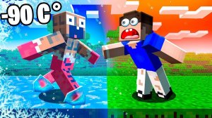 🥶 ВСЯ ЗЕМЛЯ ЗАМЁРЗЛА! ХОЛОДНЫЙ АПОКАЛИПСИС В МАЙНКРАФТ! КТО ВИНОВАТ !