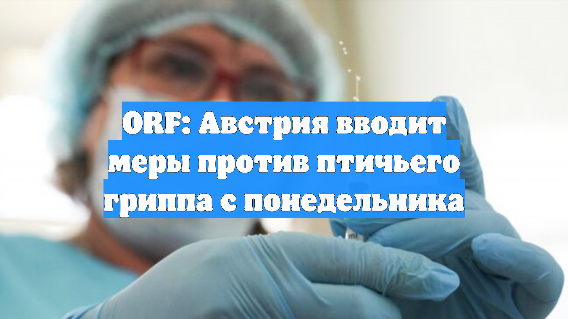 ORF: Австрия вводит меры против птичьего гриппа с понедельника