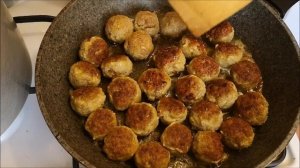 Фрикадельки в ЛЮБИМОМ СОУСЕ на сковороде Мясное блюдо