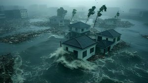 Супертайфун Рагаса обрушился на Китай. Города сдувает. Ураганный ветер сносит машины. Новые кадры