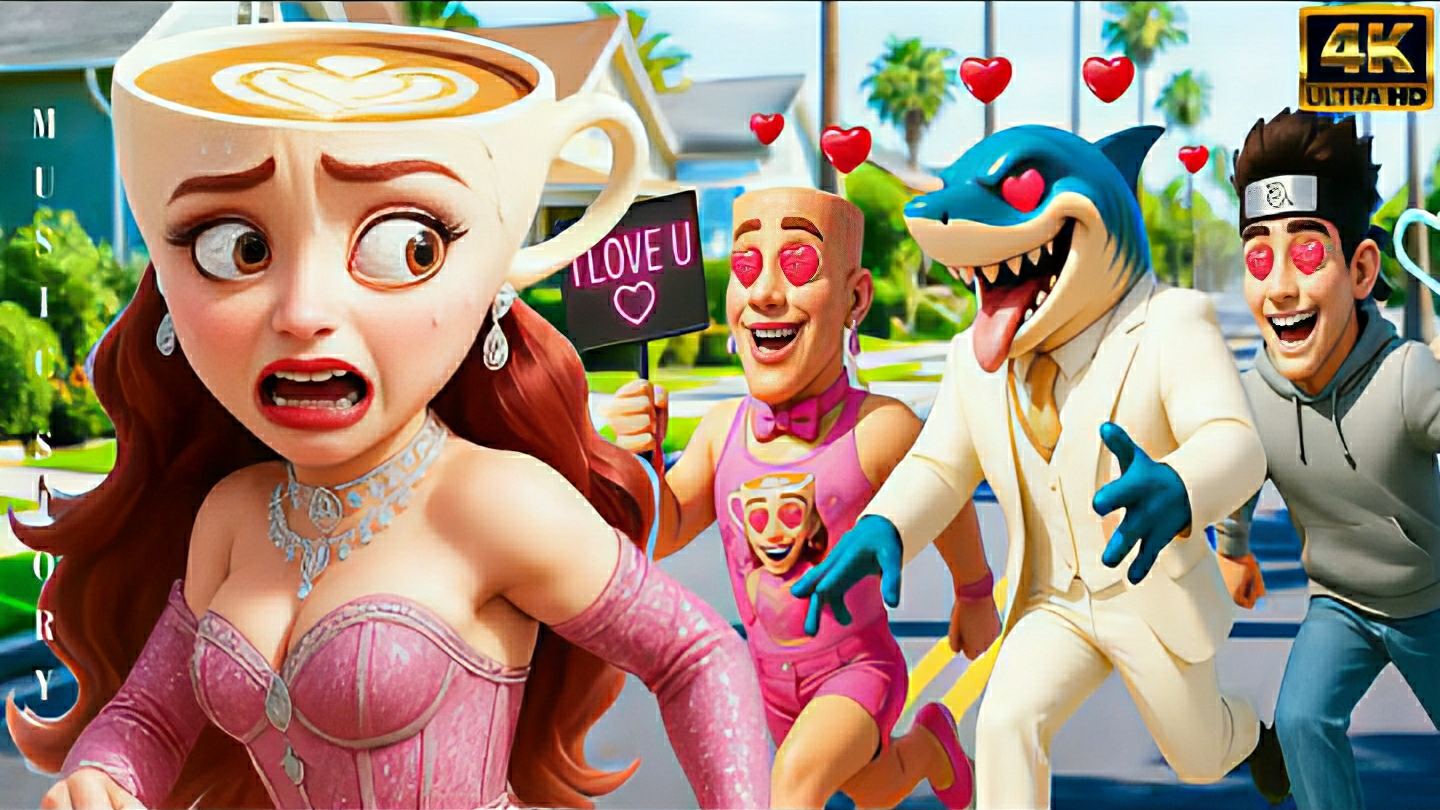 Балерина Капучина спасается от поклонников. Сигма Герл ремикс. Музыкальная история смотреть онлайн