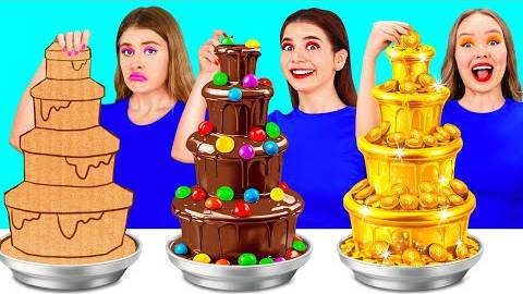 Бедная vs Богатая vs Ультра богатая еда Челлендж от TeamTeen Challenge