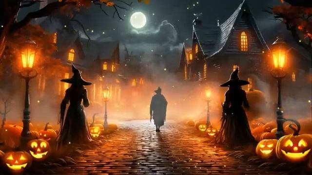 Cozy Halloween Ambience Witch Village And Magic Halloween Music Halloween Background Music смотреть онлайн