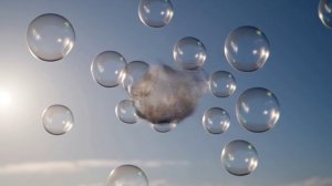 Футаж. Мыльные пузыри. Фон.