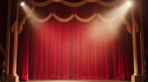 Футаж. Занавес. Театр.