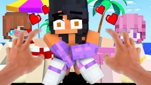 Стал самым популярным среди девочек на пляже в Майнкрафте, мультфильм