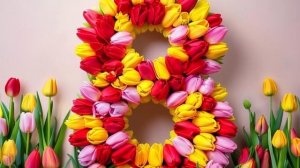 Футаж. 8 марта.